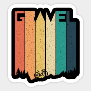 Ride Gravel Retro Design Sticker